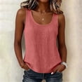 thumbnail image 2 of Admvng Womens Cotton Tank Top Stripe Sleeveless Scoop Neck Casual Summer Basic Camisole Blouse, 2 of 7