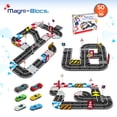 thumbnail image 2 of Magni-Blocs Speedway Challenge Bloques Magnéticos de Construcción 50Piezas con Placas de Carretera y 2Autos Juguete Educativo Creativo para NiñosyNiñas desde 3Años Compatible con Otros Sets Magnéticos, 2 of 7