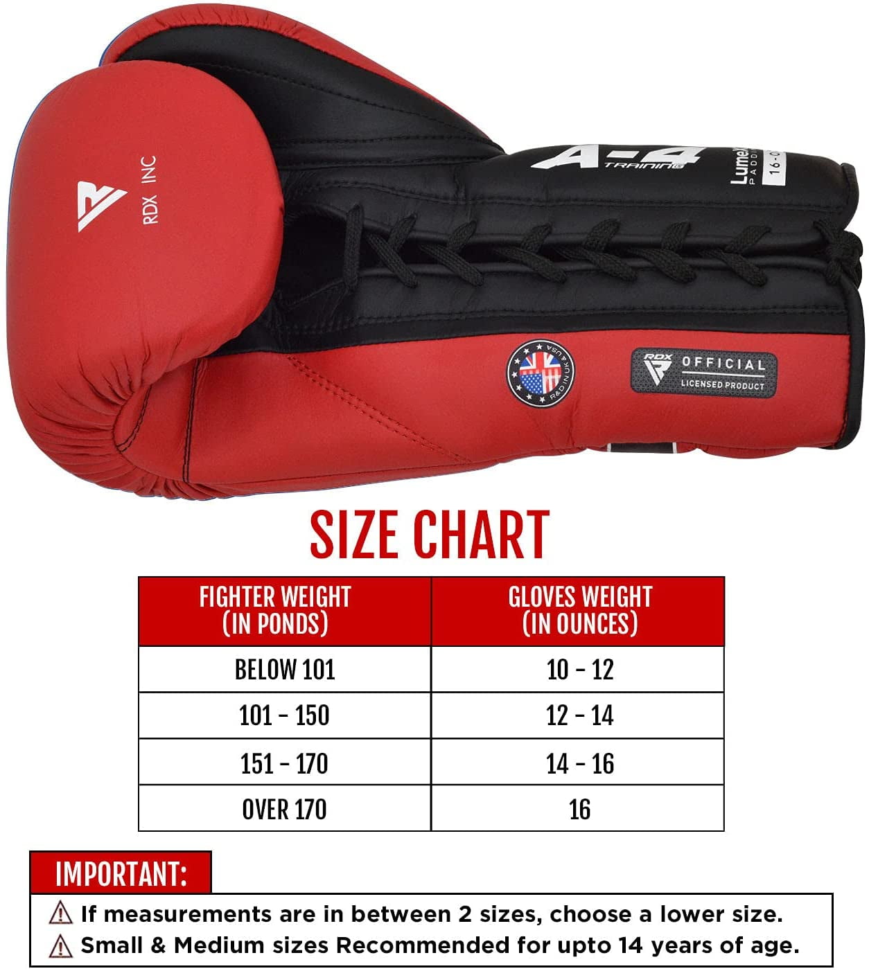 RDX Professional Boxing Fight Gloves, APEX Lace-Up Competition Fighter Gloves, Super Skin Maya Hide Leather, Padded Wrist Support, Multi-Layered, Traditional Extra Long Laces for Firm Secure Fit