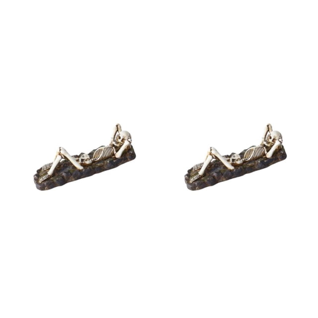 Bewildely Soporte de varilla de incienso de calavera, fragancia para el hogar, Yoga, Spa, decoración única y elegante, tipo 1 2piezas