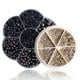 thumbnail image 1 of 6145 Perlas de media parte plana con gemas y brocas de base puntiaguda para manualidades, accesorios de bricolaje, perlas artesanales para artistas y personas creativas, 1 of 5