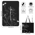 thumbnail image 2 of Black And White Ink Flower Outdoor Picnic Blanket, Foldable Waterproof Beach Mat, Portable Beach Blanket for Beach Camping, Hiking, Family Concerts, 2 of 8