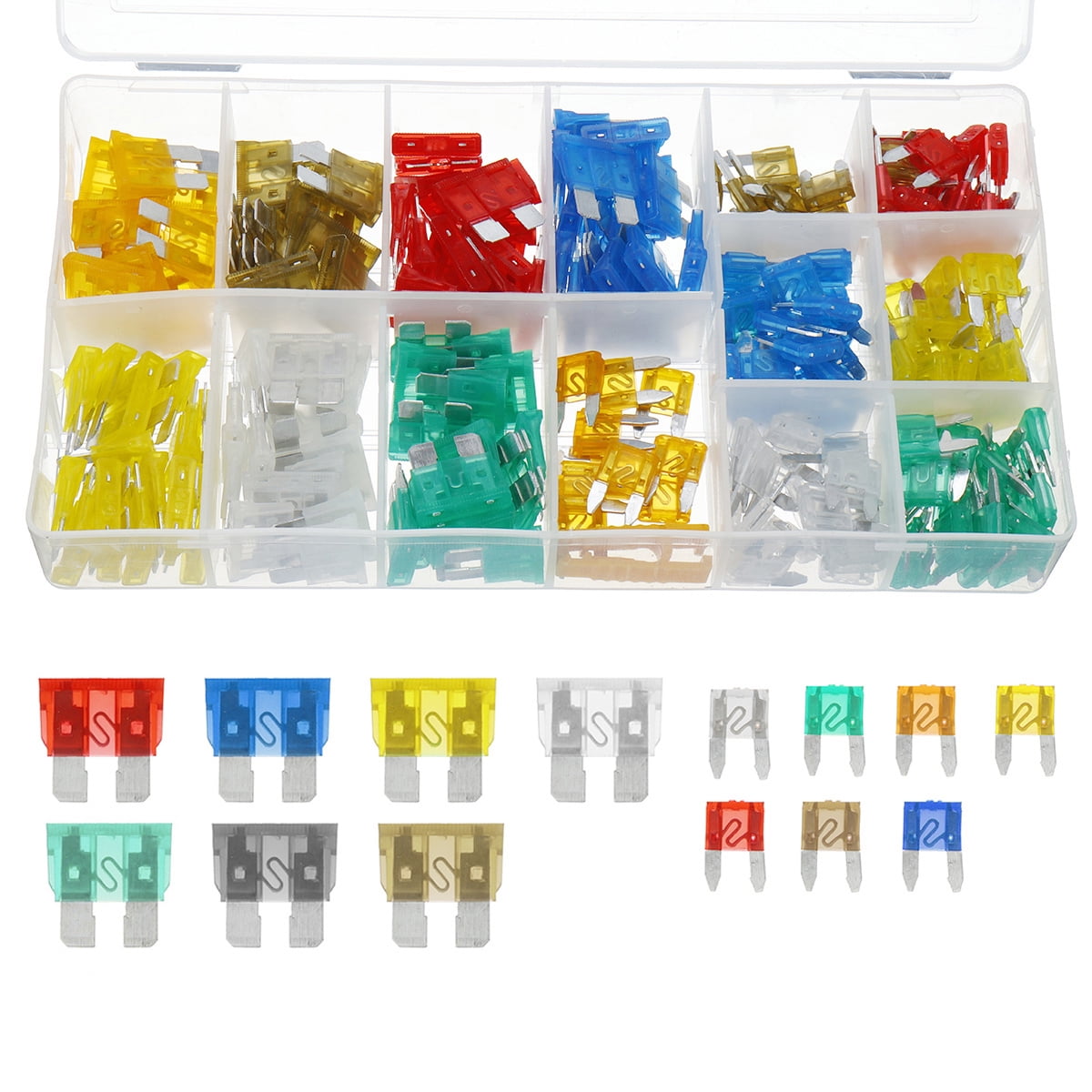 Standard & Mini 2A 3A 5A 7.5 A 10A 15A 20A 25A 30A 35A 40A 45A 230pcs Car Blade Fuses Assortment Kit,Automotive Fuses Car Boat Truck SUV ATV UTV Motorcycles Replacement Fuses by Sollon Standard & Mini 2A 3A 5A 7.5 A 10A 15A 20A 25A 30A 35A 40A 45A 230pcs Car Blade Fuses Assortment Kit,Automotive Fuses Car Boat Truck SUV ATV UTV Motorcycles Replacement Fuses by Sollon