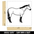 thumbnail image 2 of American Quarter Horse Buckskin Self-Inking Rubber Stamp Ink Stamper - Black Ink - Small 1 Inch, 2 of 7