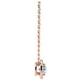 thumbnail image 6 of SuperJeweler 1 1/5ct Halo Lab Grown Diamond Necklace In 14K Rose Gold, 18 Inches For Women, 6 of 6