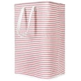 thumbnail image 2 of Cesta de ropa Cesta de ropa sucia plegable para el hogar Cesta de tela a rayas para guardar ropa, 2 of 5