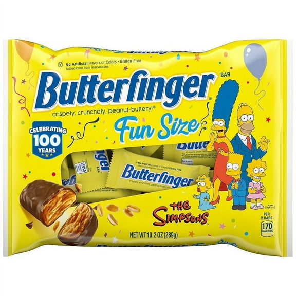 Butterfinger Chocolate Bars, Fun Size, Small Bag 10.2oz