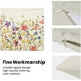 thumbnail image 6 of Spring Pillow Covers 16x16 Inch Set of 2, Colorful Wild Flower Leaves Plant Throw Pillows Case,Seasonal Floral Outdoor Decorative Farmhouse Decor Cushion Covers for Home Sofa Bed Couch, 6 of 6
