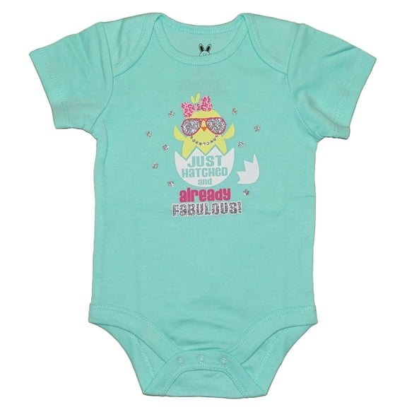 Easter Baby Girls Just Hatched and Already Fabulous! Chick Bodysuit (6-9 Months)