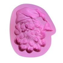Santa Claus Silicone Chocolate Molds Crafts Art Christmas Silicone Soap Molds Crafts Molds for Chocolate, Candy, Jelly, Ice Molds