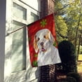 thumbnail image 2 of Carolines Treasures SS4707CHF Clumber Spaniel Drapeau de Noël Rouge Vert Flocons de Neige Toile Taille Maison, 2 of 4