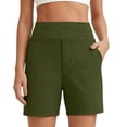 thumbnail image 2 of Athletic Shorts for Women Summer High Waisted Casual Stretchy Workout Yoga Shorts with Pockets, 2 of 7