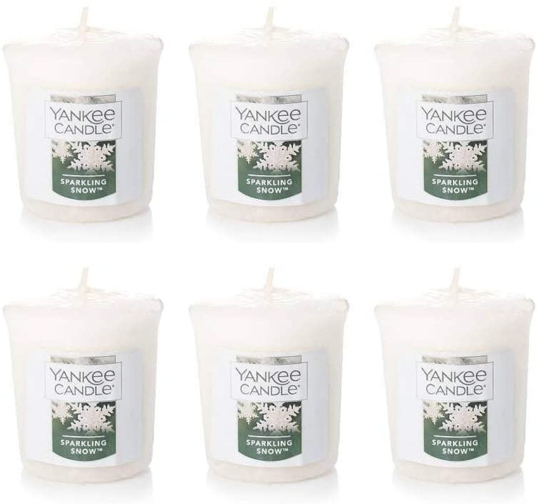 Yankee Candle “Sparkling Snow” Votive Candles HOLIDAY SCENT