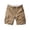 Z02 Khaki, variant on HOWPAY Mens Cargo Shorts Casual Relaxed Fit Elastic Waist Cargo Pants Camo Print Multiple Pockets Outdoor Lightweight Hiking Shorts Camouflage 28