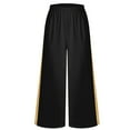 thumbnail image 3 of Hansber Kids Girls Wide-Leg Liturgical Palazzo Pants Celebration of Spirit Praise Dance Pants Baggy Trousers Black 6, 3 of 6