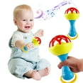 thumbnail image 5 of Twfbrm Rattles Toys, Sensory Montessori Learning Toy, Easy-Grasp Handbell with Soft Silicone Teething Toys, Handheld Shaking Rattles Toy Infant Chew Toys Interactive Toys for 0-12 Months, 5 of 6
