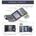 thumbnail image 2 of Men's Aluminum Box Leather Wallets RFID Short Buckle  Card Holder Wallet for Men and Women with Purse | Minimalist Slim Wallet Credit Card Holder (RFID Protection), Banknotes Coin, 2 of 4