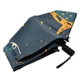 thumbnail image 5 of Astronaut Standing on The Volcano All Weather Umbrella Triple Folding Parasol 6 Ribs UV Protection Portable, 5 of 8