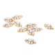 thumbnail image 4 of DIY 10 Piezas Set 3D Bling Rhinestone Charm Decoraciones Guitarra Flo Oro blanco 5, 4 of 5
