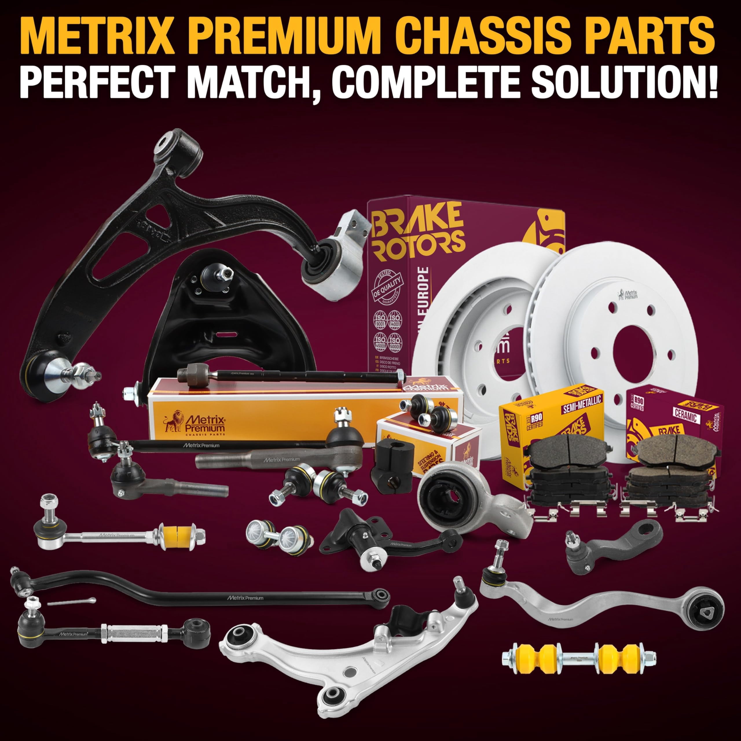 Metrix Premium Chassis Parts - 12.64 inch (321mm) Front Coated Vented Disc Brake Rotor Fits Chevrolet Equinox, Chevrolet Impala, Buick LaCrosse, Regal, GMC Terrain, Malibu, Camaro 580746FZN