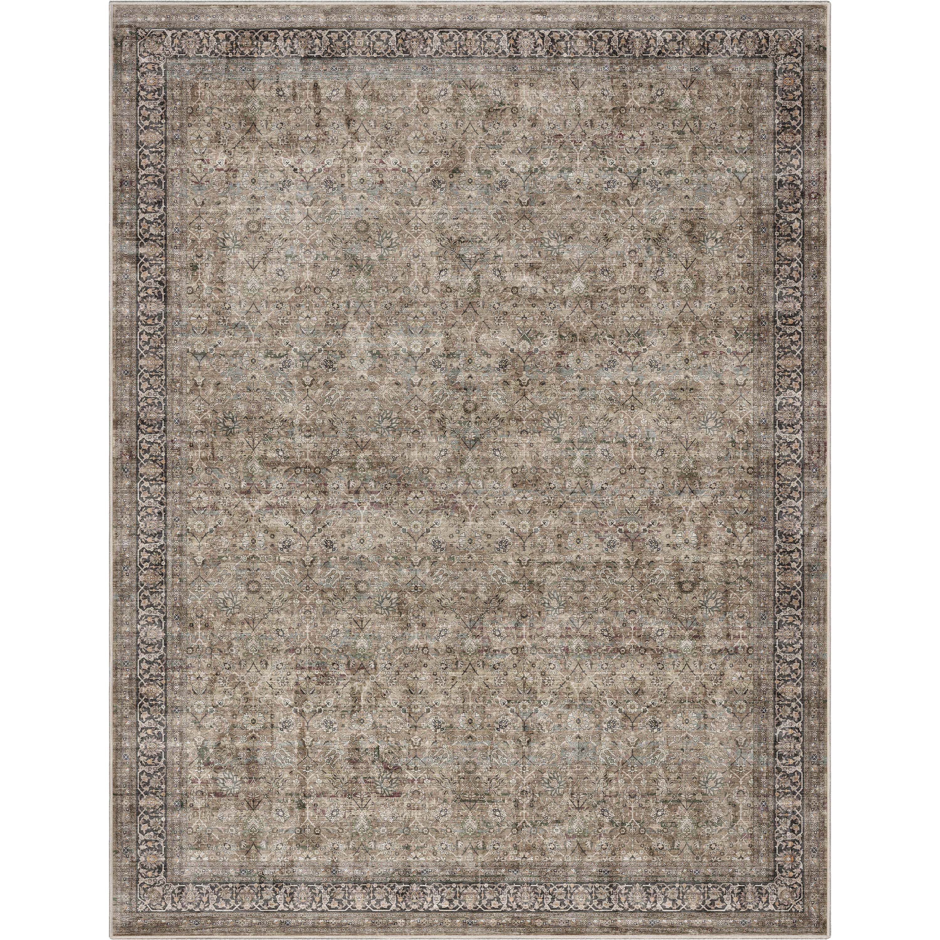 Well Woven Asha Delphine Vintage Persian Oriental Beige 9'10" x 13' Flat-Weave Area Rug