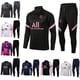 thumbnail image 2 of Paris, Atletico Madrid, Inter Milan, Liverpool, Marseille Brazil Long Sleeve Shirt, Adult and Children's Tracksuit, Football Shirt Set Black, 2 of 5