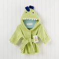 thumbnail image 4 of Baby Aspen, Splash-a-Saurus Dinosaur Hooded Bath and Spa Robe for Baby, Green, 0-9 Months Baby Aspen NA, 4 of 5