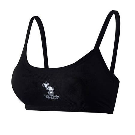 

RABBITH Beathable Teen Sports Bra for Puberty Girl 5 Options Cotton Training Bras