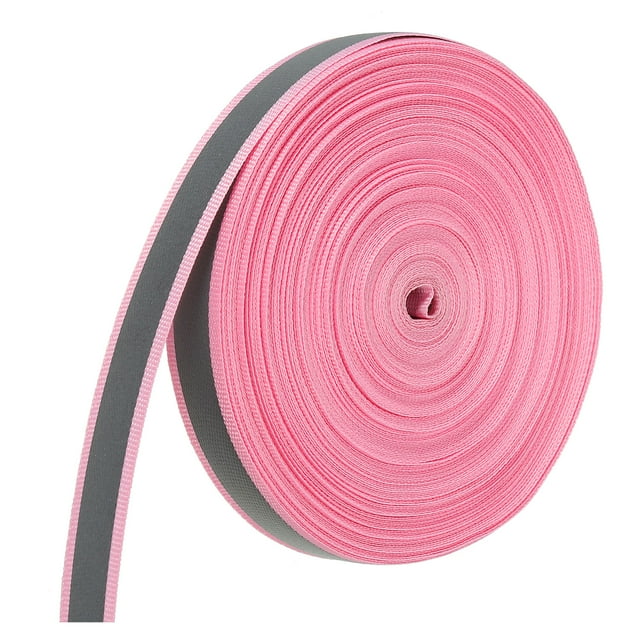 Unique Bargains Bande Réfléchissante, 15mm x 22 Yards Bande Réfléchissante, Rose