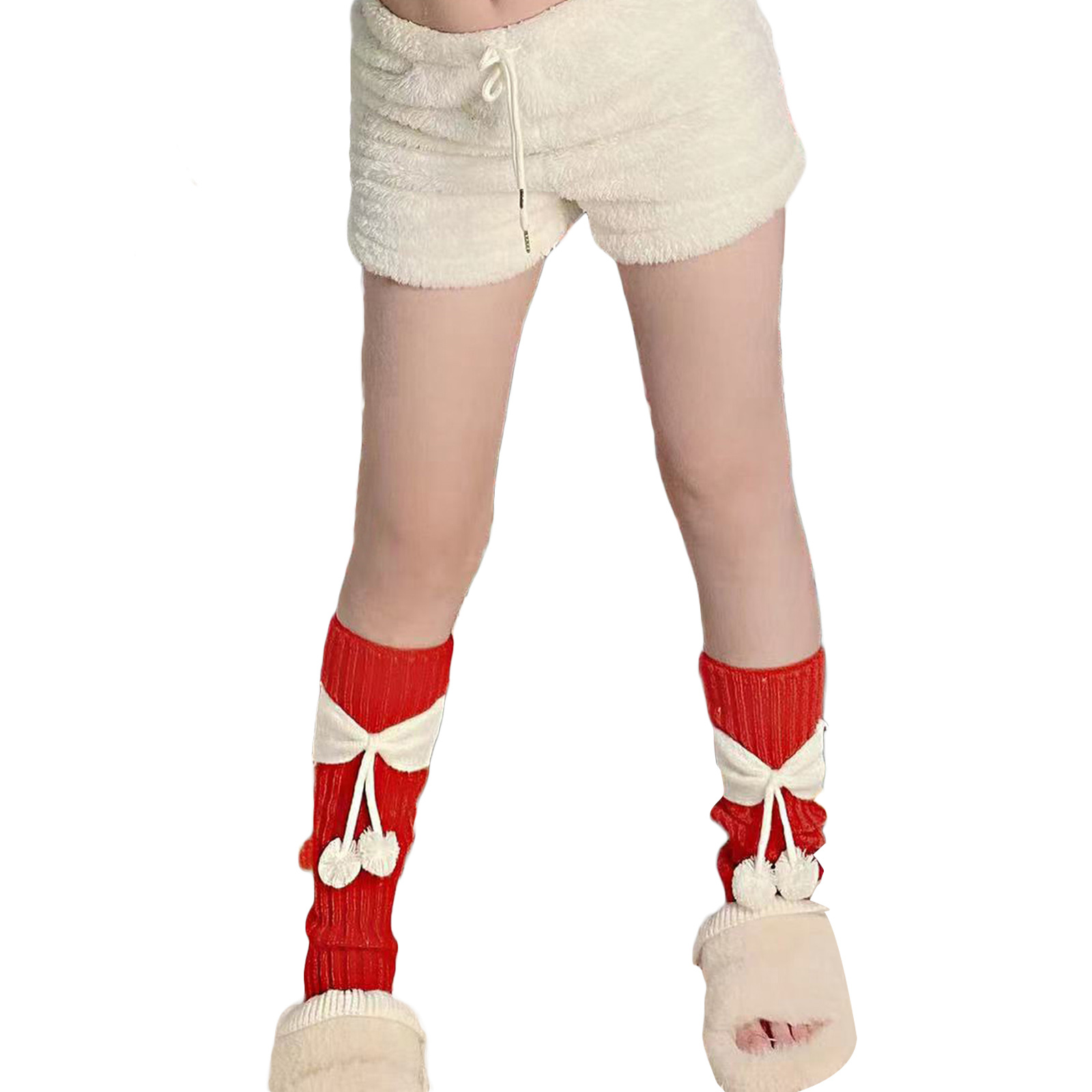 Blotona Crochet Leg Warmers for Women Girls Kawaii Cable Knit Leg Warmers 80s 90s Winter Warm