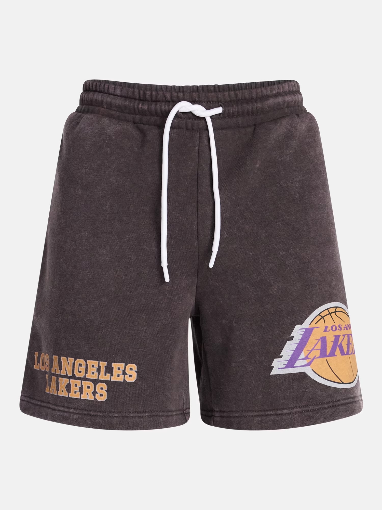 NBA, Men's & Men's Big and Tall Mineral Wash Graphic Shorts, Los Angeles Lakers, Sizes XS–5XB