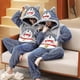 thumbnail image 2 of Conjunto de pijamas para parejas, pijamas para mujeres y hombres, pijamas para adultos, pijamas gruesos de invierno con capucha, ropa de dormir con dibujos animados de Doraemon, ropa de hogar holgad, 2 of 4