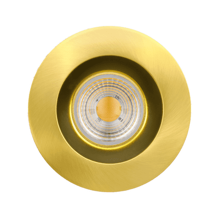 

Perlglow 4 inch Round Brushed Brass Downlight Luminaire LED Recessed Light Fixtures 5CCT.