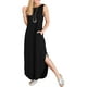 thumbnail image 5 of Vestido ANRABESS sin mangas, casual, holgado, maxi negro, talla M, 5 of 7