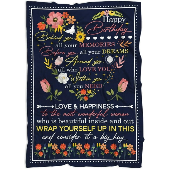 Birthday Gifts for Women Men Him Her, 40th 50th 60th 70th 80th Birthday Gifts for Mom Sister Wife Grandma, Best Birthday Gift Ideas Throw Blanket, Gifts for her on Birthday Mothers Day