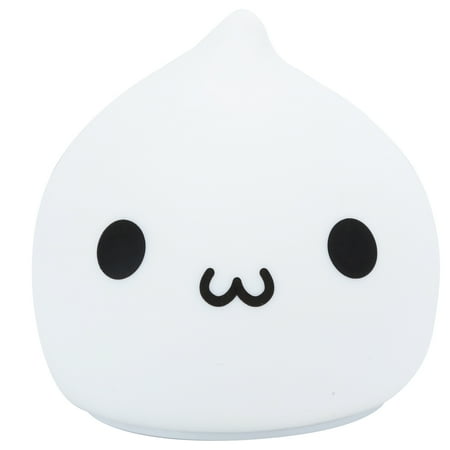 

Cute Water Drop LED Night Light - 7 Colors Silicone Desk Lamp (Battery Operated)