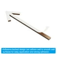 thumbnail image 4 of Unique Bargains 10.2' Self Stick Arrow Sign, 2 Pack Acrylic Directional Sign Sticker Self-Adhesive Gold, 4 of 6