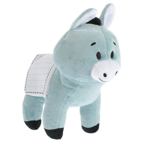 Mobutofu Light Green Plush Donkey Toy for Kids Playing Safe and Durable PP Cotton Small Size 7 inch