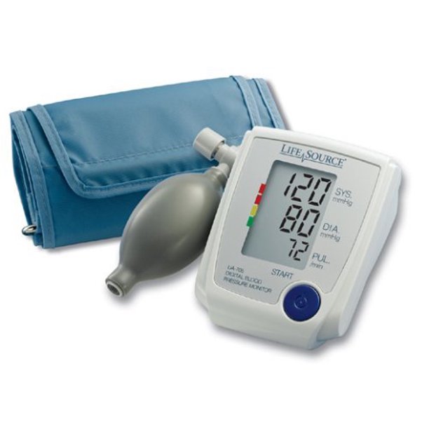 LifeSource UA705VL Advanced Manual Inflate Blood Pressure Monitor with