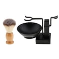 thumbnail image 1 of Cepillo De Afeitar Sunnimix Para Barba Mango Madera Suave, 1 of 8