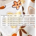 thumbnail image 3 of Spazoro Toddler Girls 2PC Outfit Set, Flower Print Casual Short Sleeve T-Shirt & Shorts Summer Clothes Set for Baby Brown Size 2-3, 3 of 7