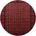 thumbnail image 1 of Ahgly Company Indoor Round Mid-Century Modern Bakers Brown Oriental Area Rugs, 6' Round, 1 of 6