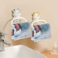 thumbnail image 6 of 6PCS Dish Towels and Dish Cloths Reuseable Dishcloths Sets for Washing Dishes, Cooking, Baking Size 11" x 11" Watercolor-style Snowman Pattern, 6 of 9