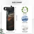 thumbnail image 4 of Sikiie Abstract White Dragon Print 18OZ Insulated Straw Cup, Portable Leak-proof Sports Water Bottle, Stainless Steel Water Cup Suitable for Home and Outdoor, 4 of 8