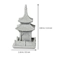 thumbnail image 2 of Shisuyan Pavilion Statue Grey Sandstone 1Set 2.2x2.2x4.5in, 2 of 8