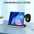 thumbnail image 3 of Wireless Charger Station For Samsung Z Fold 5, 4 in 1 Foldable Fast Charging Stand Dock for Galaxy Z Fold 4/3, Z Flip 5/4/3, S24/S23/S22, Note20/10 Ultra, Watch 6/5/Pro/4/3, Earbuds 2/2 Pro/Live, 3 of 14