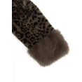 thumbnail image 5 of Forever 21 Leopard Print Tie-Waist Faux Fur Jacket, Color-Brown/Multi, Size-S, 5 of 6