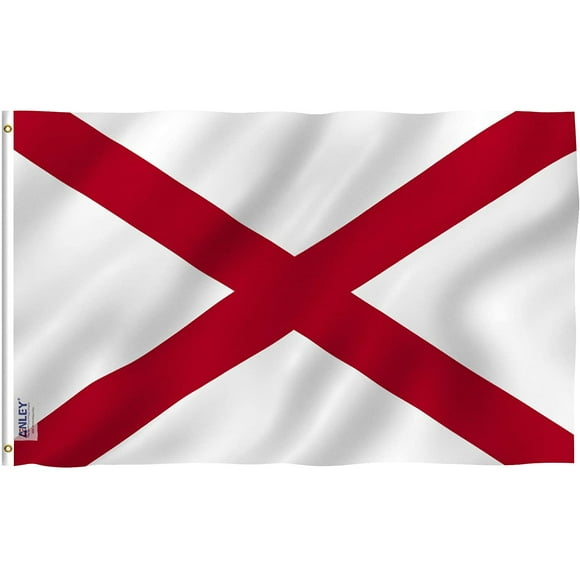 Anley Fly Breeze 3x5 Foot Alabama State Polyester Flag - Alabama AL Flags