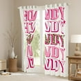 thumbnail image 3 of Cowgirl Western Living Room Curtains Hot Pink Curtains, Preppy Howdy Cheetah Leopard Print 30%-50% Blackout Curtains, Girly Trendy Decorations Curtains & Drapes 38''Wx54''L,Cowgirl Gifts, 3 of 6
