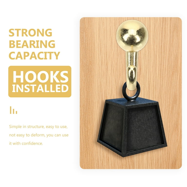60 pcs Metal Push Pin Hangers Wall Hooks Picture Hanging Pin Oil Painting  Hooks